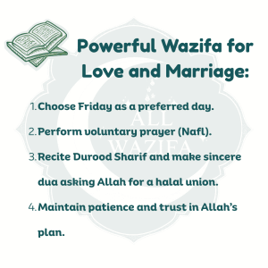 Powerful Wazifa for Love and Attraction