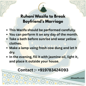Ruhani Wazifa to Break Someone Marriage in 24 Hours